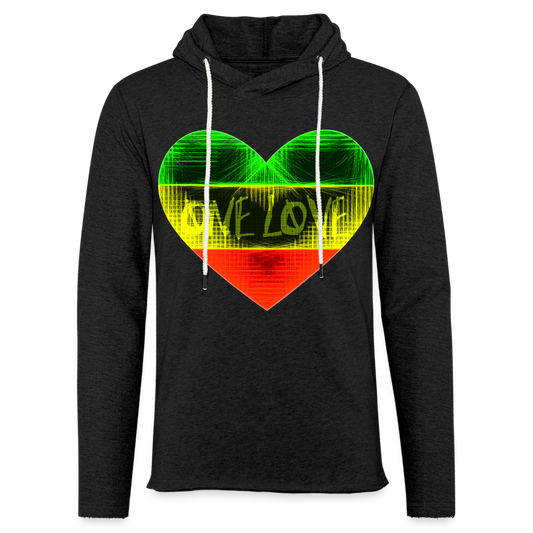 ONE LOVE THROWBACK Unisex Lightweight Terry Hoodie R3 - charcoal grey