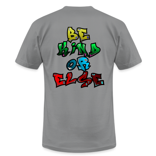 OR ELSE Unisex Jersey T-Shirt by Bella + Canvas R3 - slate