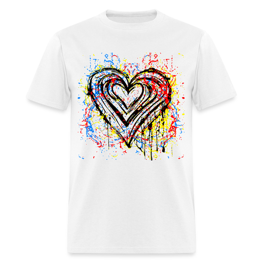 DIRTY HEART Unisex Classic T-Shirt R3 - white