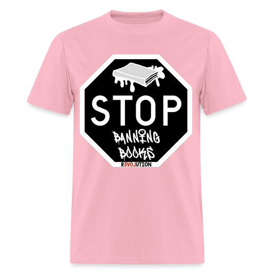 STOP BANNING BOOKS Unisex Classic T-Shirt R3 - pink