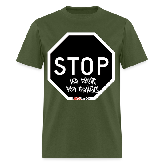 FIGHT FOR EQUALITY Unisex Classic T-Shirt R3 - military green