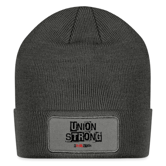 UNION STRONG Patch Beanie R3 - charcoal grey