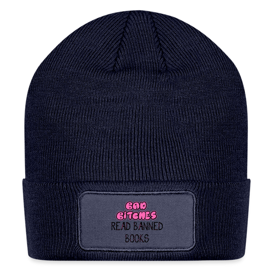 BAD B*ITCHES Patch Beanie R3 - navy
