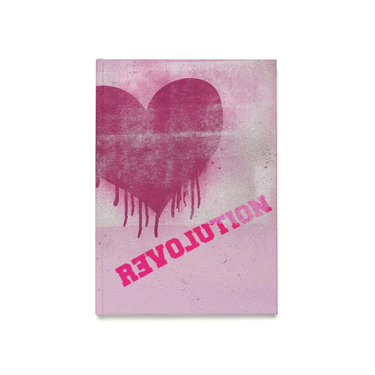 R3VOLUTION SPRAYED HEART Hardcover Journal (A5) R3