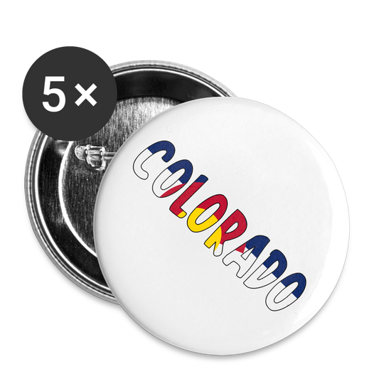 COLORADO BUTTON Buttons large 2.2'' (5-pack) - white
