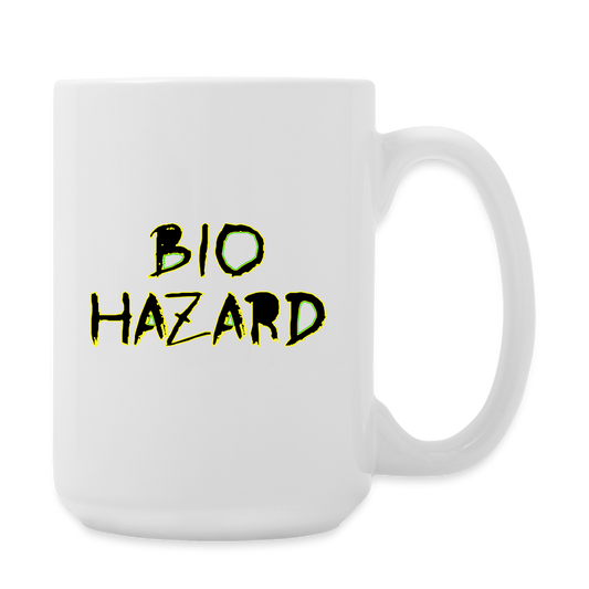 BIO-HAZARD Coffee/Tea Mug 15 oz 3C - white