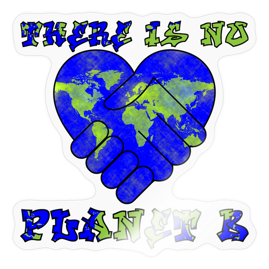 THERE IS NO PLANET B Sticker 3C - transparent glossy