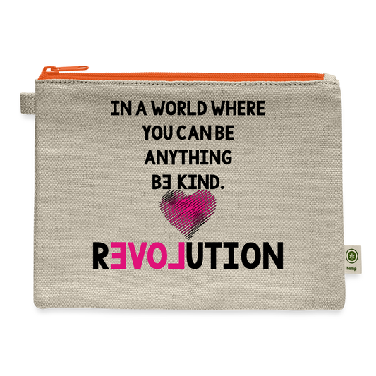 BE KIND Carry All Pouch R3 - natural/orange