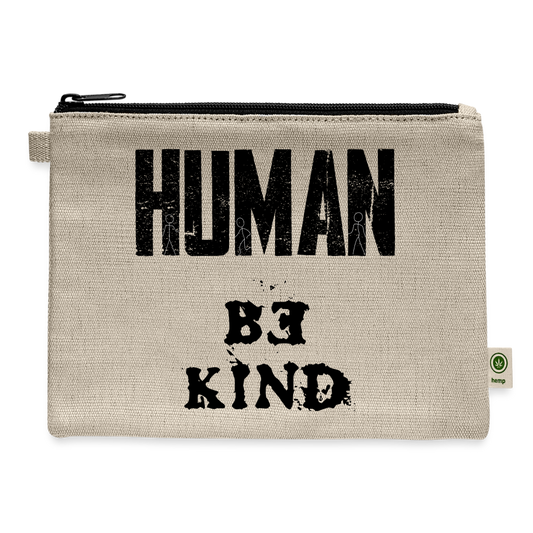 HUMAN BE KIND Carry All Pouch R3 - natural